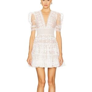 Bronx and Banco White Lace Dress (Megan Mini Dress)